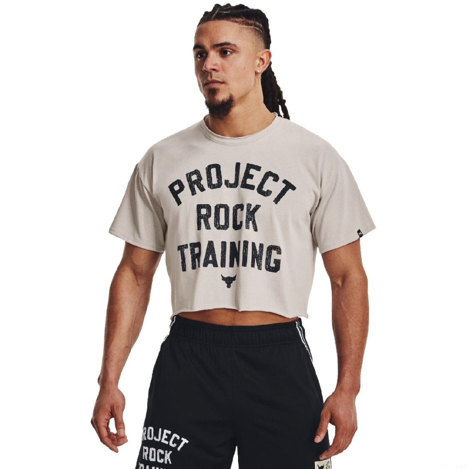 UNDER ARMOUR PJT ROCK HW CUTOFF T 1377441-289 Grey