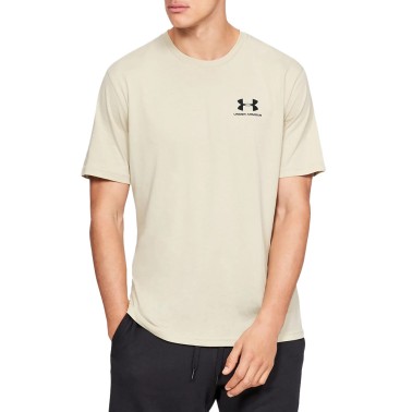 Under Armour Sportstyle Left Chest Χακί - Ανδρική Κοντομάνικη Μπλούζα