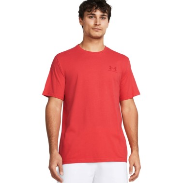 Under Armour Sportstyle Left Chest Κόκκινο - Ανδρική Κοντομάνικη Μπλούζα