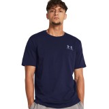 Under Armour Sportstyle Left Chest Μπλε - Ανδρική Κοντομάνικη Μπλούζα Εικόνα 