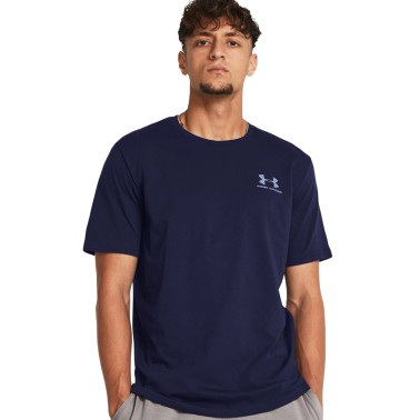 Under Armour Sportstyle Left Chest Μπλε - Ανδρική Κοντομάνικη Μπλούζα