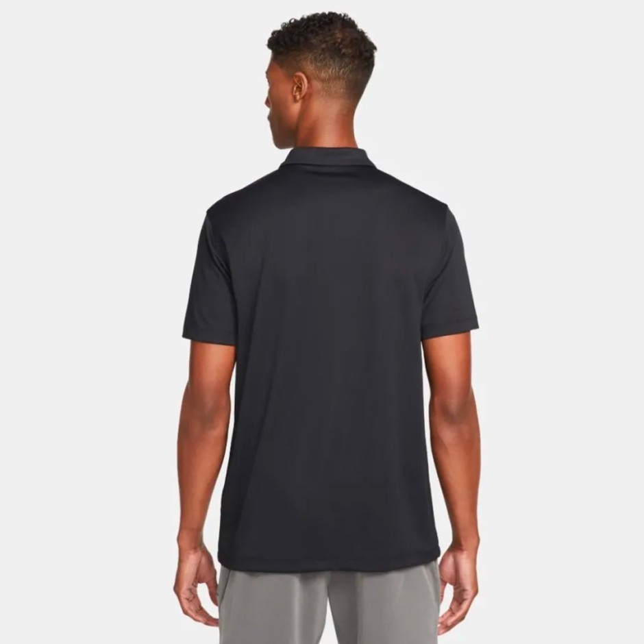 Ανδρική Κοντομάνικη Μπλούζα Τένις Μαύρη - NikeCourt Dri-FIT