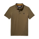 TIMBERLAND PIQUE SHORT SLEEVE POLO TB0A26N4A58-A58 Κhaki Image 4