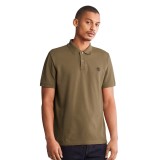 TIMBERLAND PIQUE SHORT SLEEVE POLO TB0A26N4A58-A58 Κhaki Image 