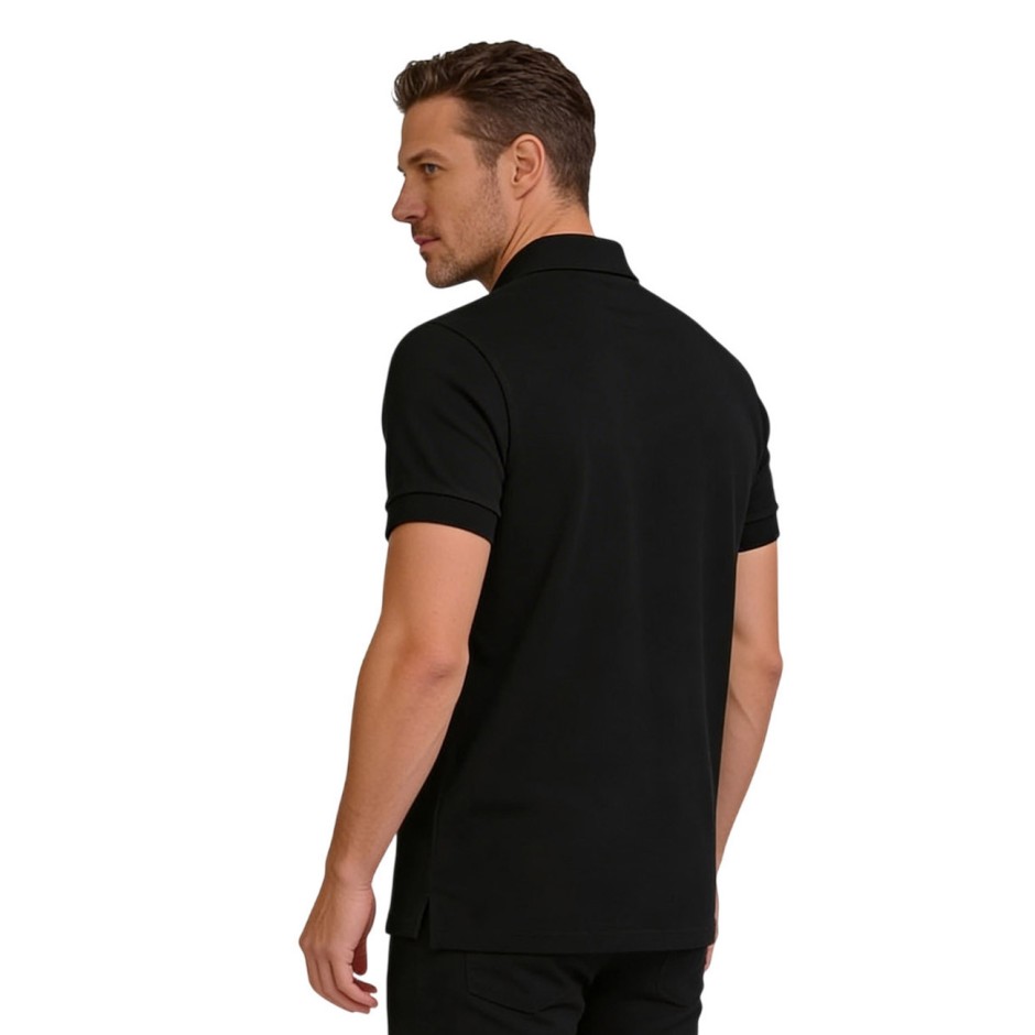 Men's Polo T-Shirt Black - Target Basics