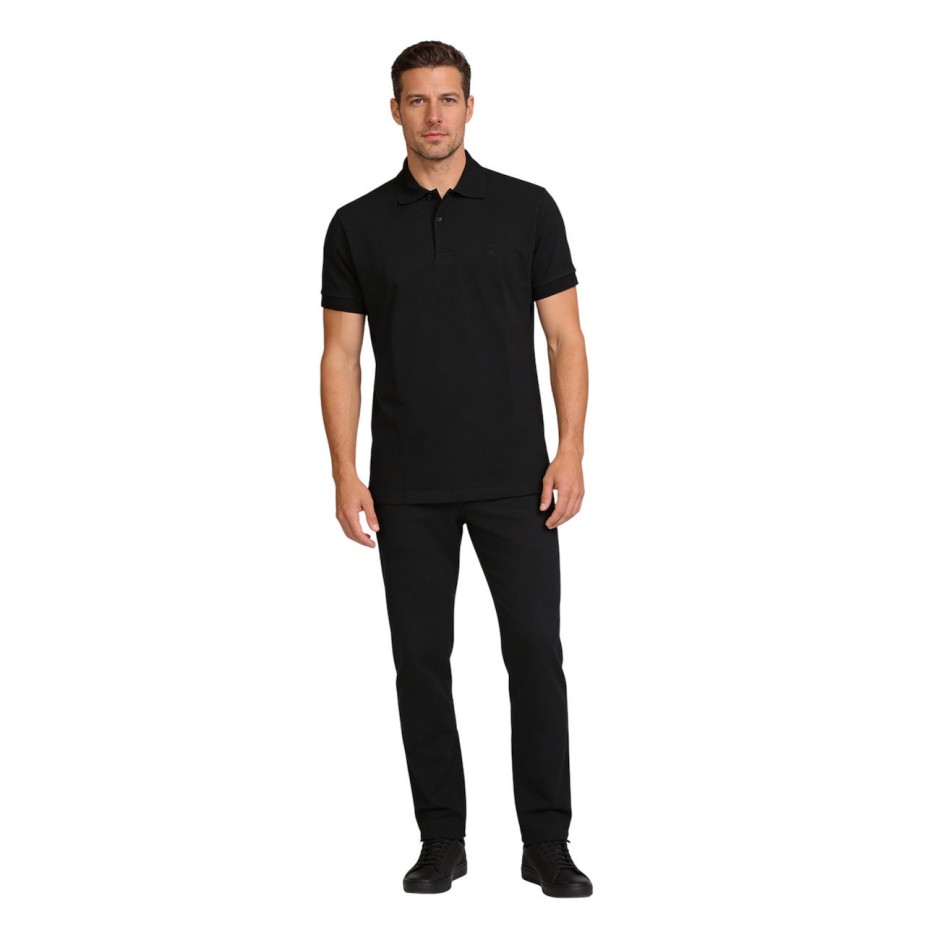 Men's Polo T-Shirt Black - Target Basics