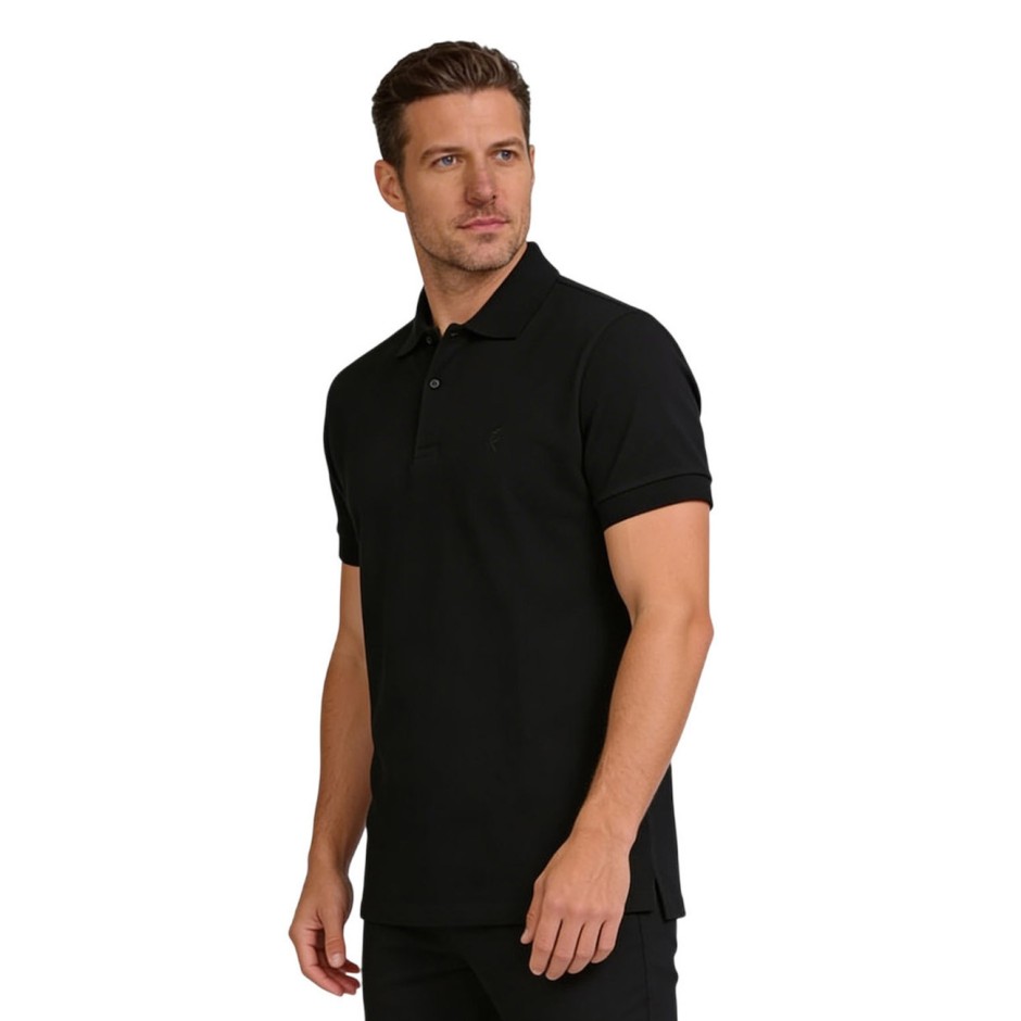 Men's Polo T-Shirt Black - Target Basics