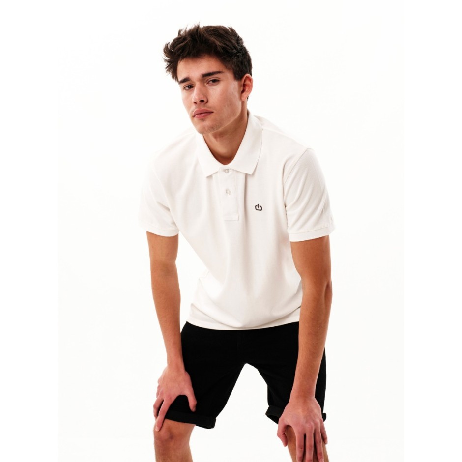 Ανδρική Πόλο Μπλούζα Λευκή - EMERSON 