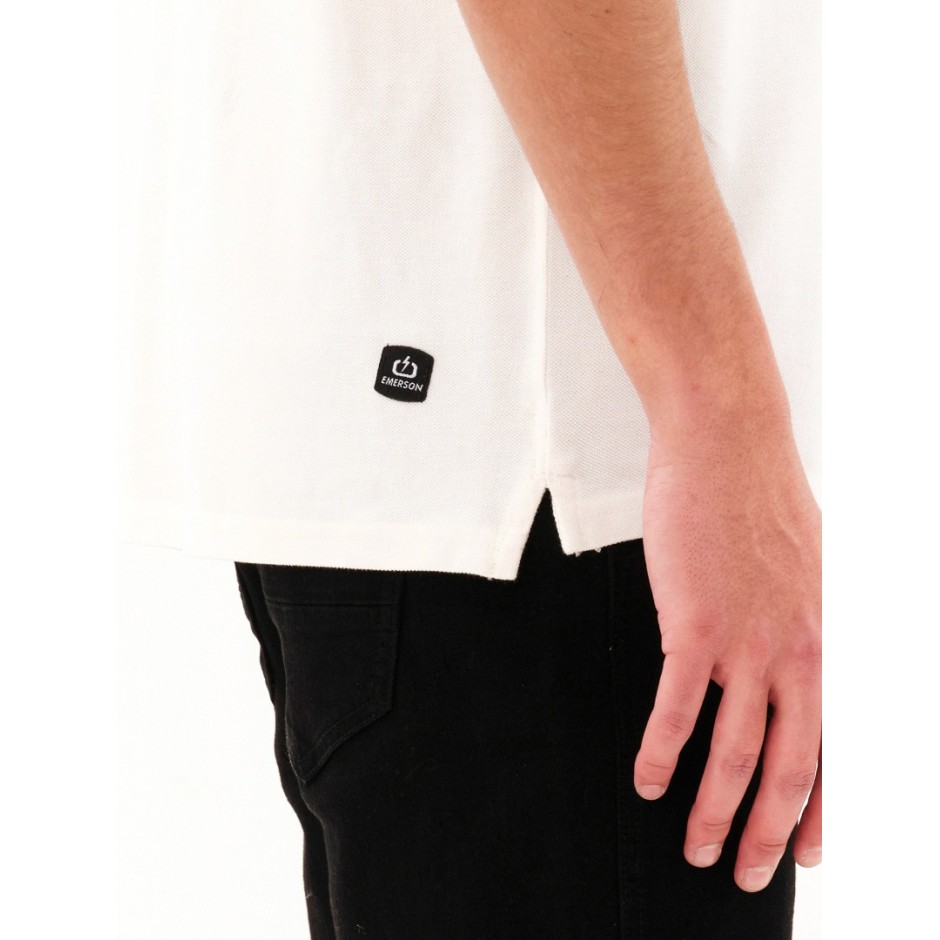 Ανδρική Πόλο Μπλούζα Λευκή - EMERSON 