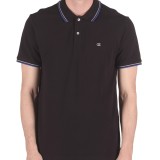 CHAMPION MEN'S POLO T-SHIRT 211847-KK002 Black Image 1