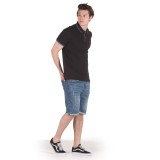 CHAMPION MEN'S POLO T-SHIRT 211847-KK002 Black