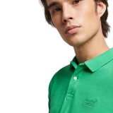 SUPERDRY D2 OVIN VINT DESTROY POLO M1110345A-2LU Green