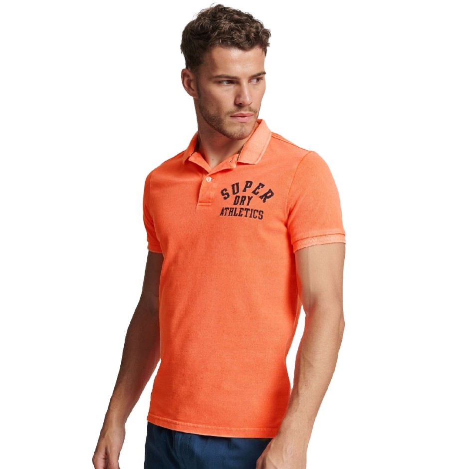 SUPERDRY D1 OVIN VINTAGE SUPERSTATE POLO Σομόν