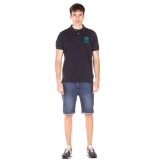 FRANKLIN MARSHALL MEN'S POLO T-SHIRT JM6005.000.3005P01-205 Blue Image 2