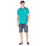 FRANKLIN MARSHALL MEN'S POLO T-SHIRT JM6005.000.3005P01-114 Turquoise Image 2