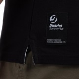Ανδρική Μπλούζα Πόλο Μαύρη - District75 Εικόνα 2