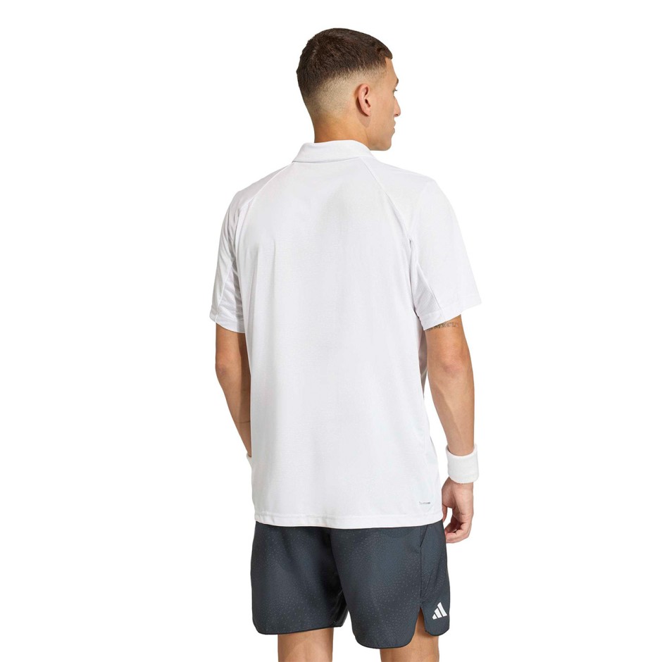 Ανδρική Μπλούζα Πόλο Τένις Λευκή - adidas Sportswear Club Tennis Climacool Graphic 