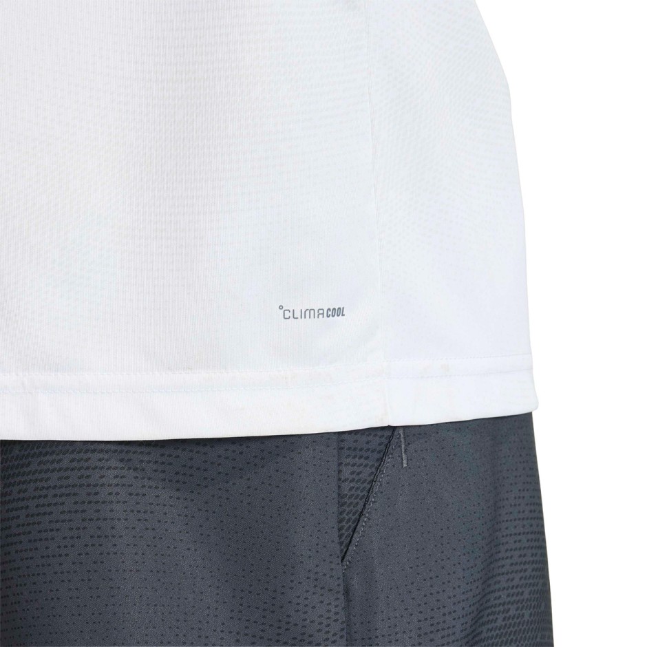 Ανδρική Μπλούζα Πόλο Τένις Λευκή - adidas Sportswear Club Tennis Climacool Graphic 
