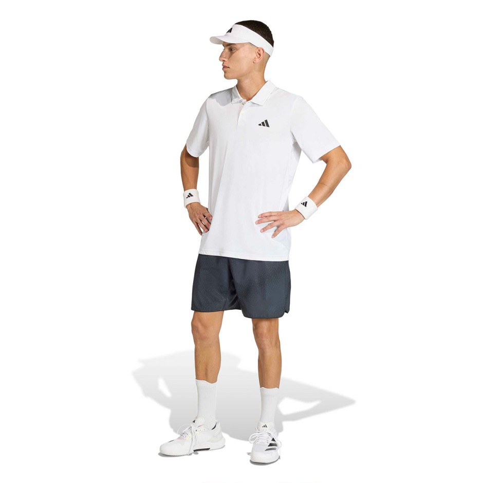 Ανδρική Μπλούζα Πόλο Τένις Λευκή - adidas Sportswear Club Tennis Climacool Graphic 