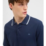 JJ REBEL JREBZELL POLO SS SN 12271166-SKY CAPTAIN Blue Image 3