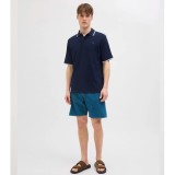 JJ REBEL JREBZELL POLO SS SN 12271166-SKY CAPTAIN Blue Image 4