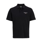 JJ REBEL PRINT POLO SS 12274160-BLACK Black Image 
