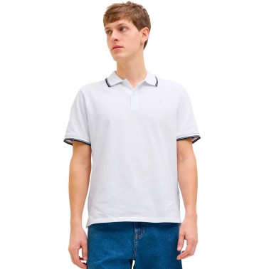 Ανδρική Πόλο Μπλούζα Λευκή - JJ Rebel Jrebzell