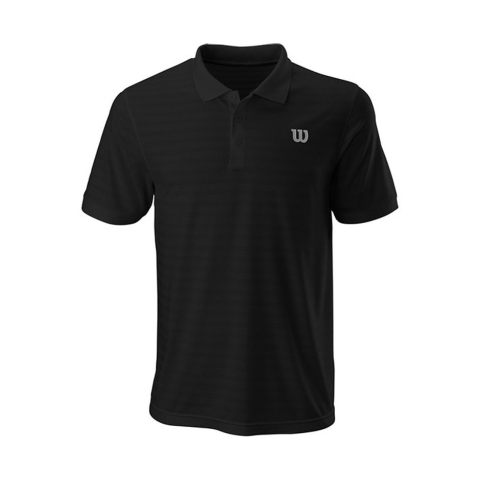 WILSON STRIPE POLO WRA789707-BLACK Μαύρο