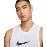 NIKE M NK DRY TOP SL CROSSOVER BB BV9387-100 Λευκό Εικόνα 1