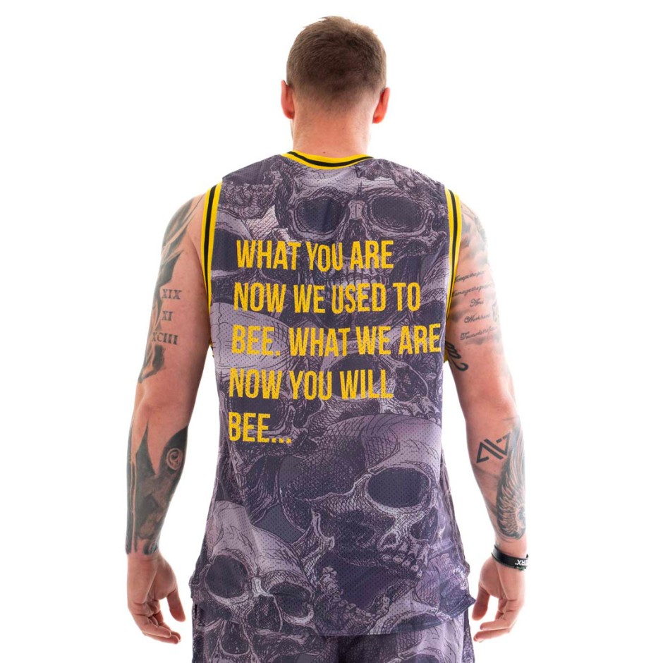 BEE UNUSUAL "WHAT YOU ARE.." JERSEY BASKETBALL TOP AT-232401-BLACK Black