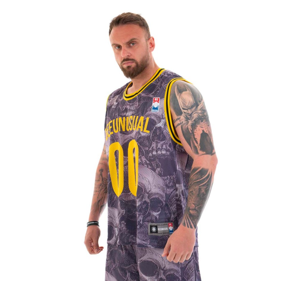 BEE UNUSUAL "WHAT YOU ARE.." JERSEY BASKETBALL TOP AT-232401-BLACK Black