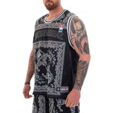 Ανδρική Αμάνικη Μπλούζα Μαύρη - Bee Unusual 'Skeleton 84' Εικόνα 1