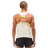 Ανδρική Αμάνικη Μπλούζα για Τρέξιμο Εκρού - HOKA ONE ONE Race Day Singlet Εικόνα 0