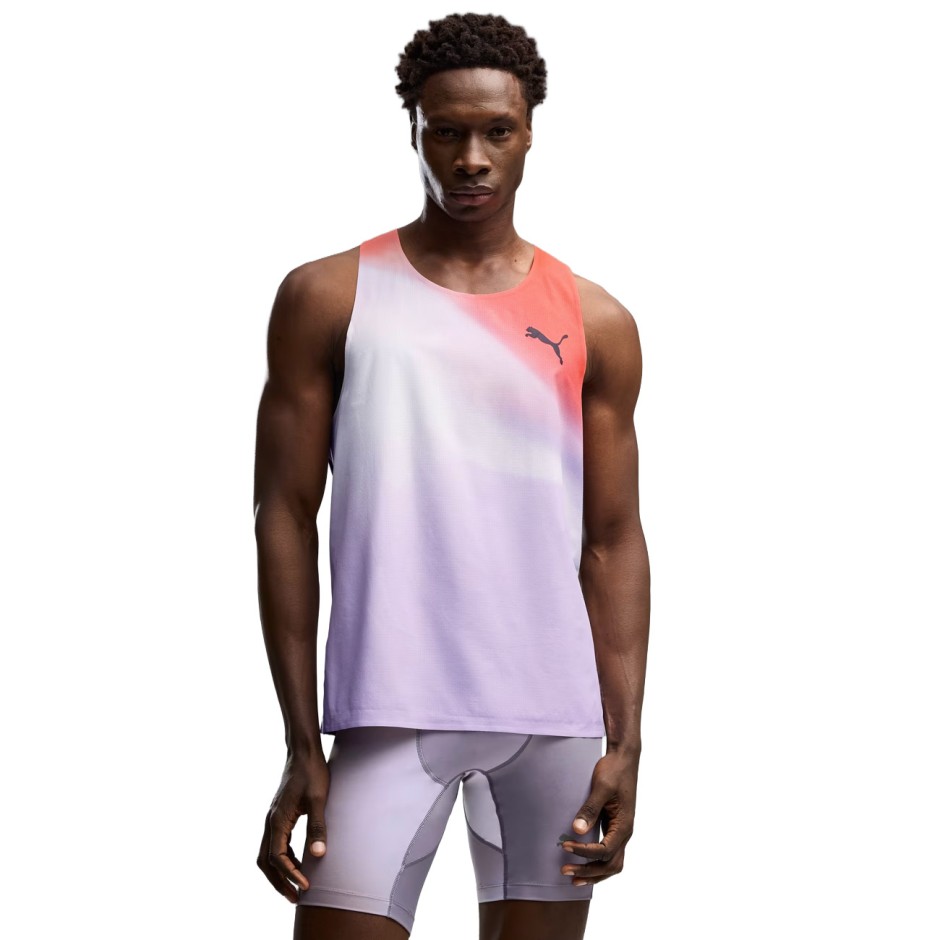 Men's Running T-Shirt Colorful - PUMA Lightspeed ULTRAWEAVE Graphic