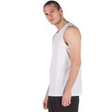 BODY ACTION MEN'S RUNNING TANK 043001-01-02 White Image 