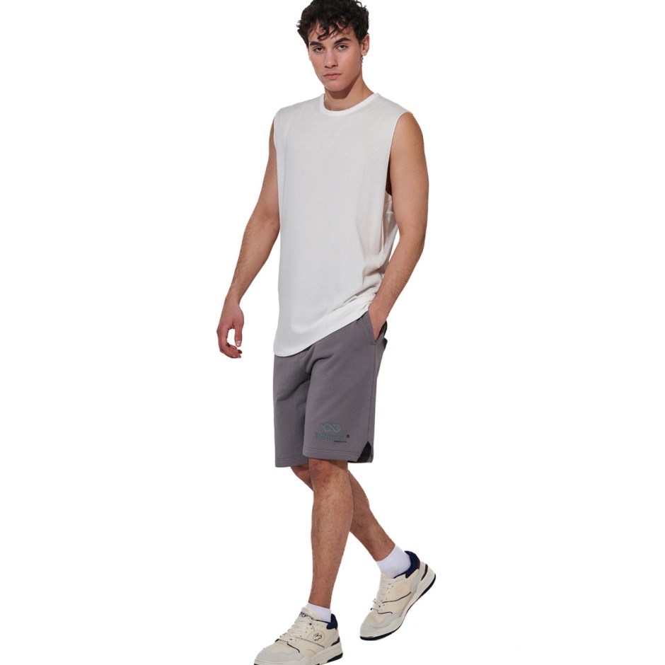 Ανδρική Αμάνικη Μπλούζα Εκρού - Body Action 