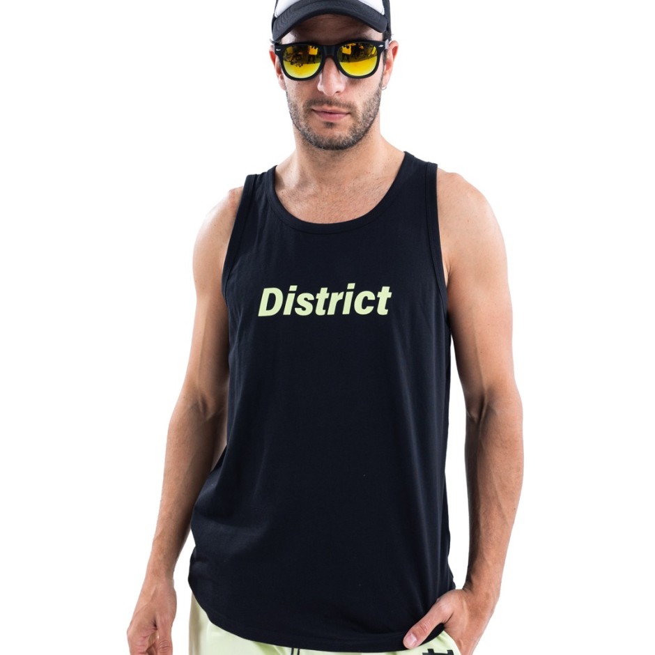 Ανδρική Αμάνικη Μπλούζα Μαύρη - District75 