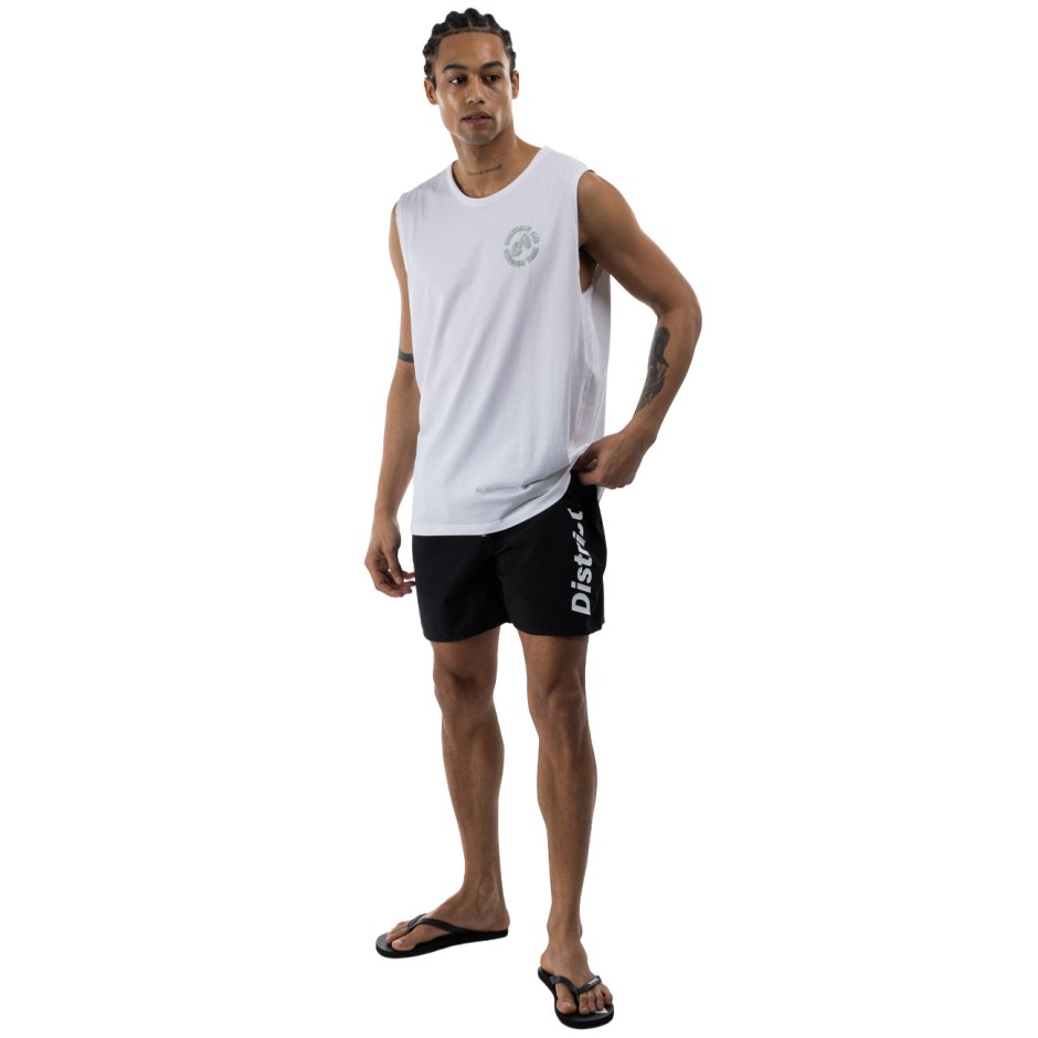 Ανδρική Αμάνικη Μπλούζα Λευκή - District75