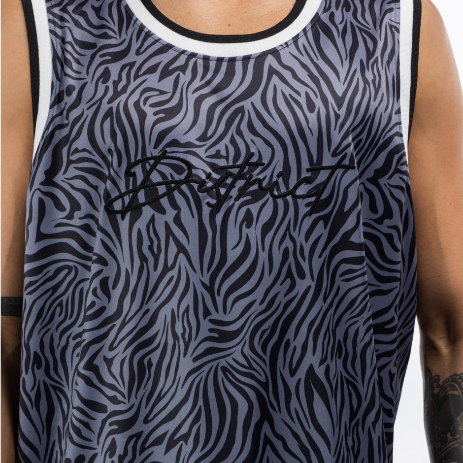 Ανδρική Αμάνικη Μπλούζα Γκρι - District75