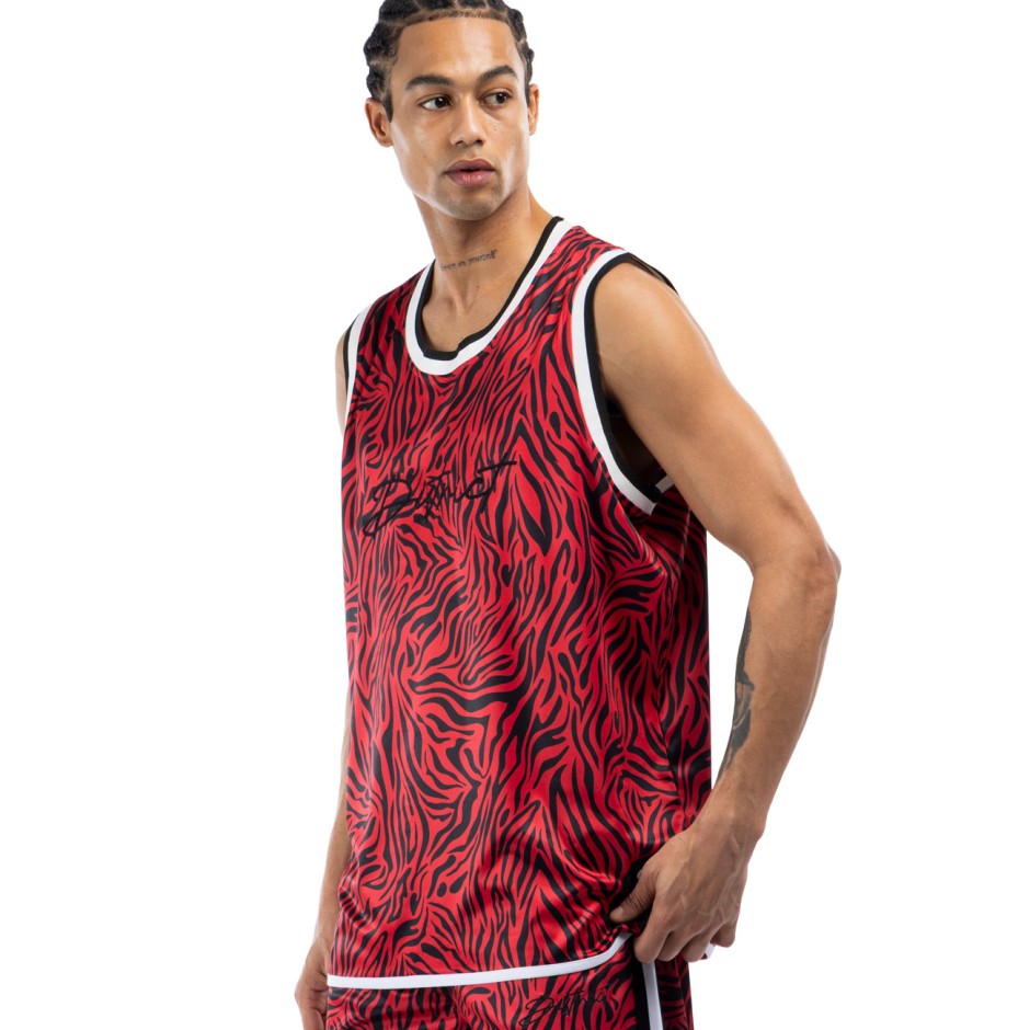 Ανδρική Αμάνικη Μπλούζα Κόκκινη - District75