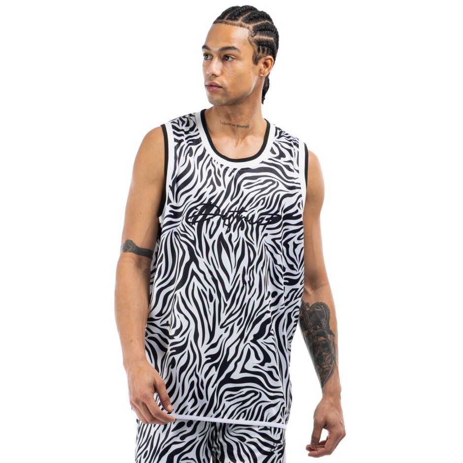 Ανδρική Αμάνικη Μπλούζα Εκρού - District75