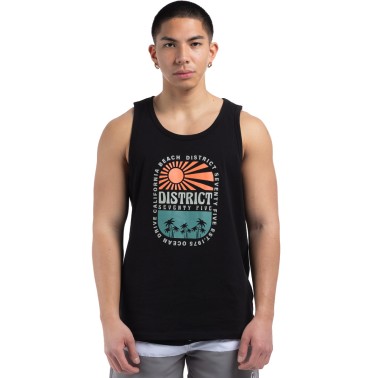 Ανδρική Αμάνικη Μπλούζα Μαύρη - District75