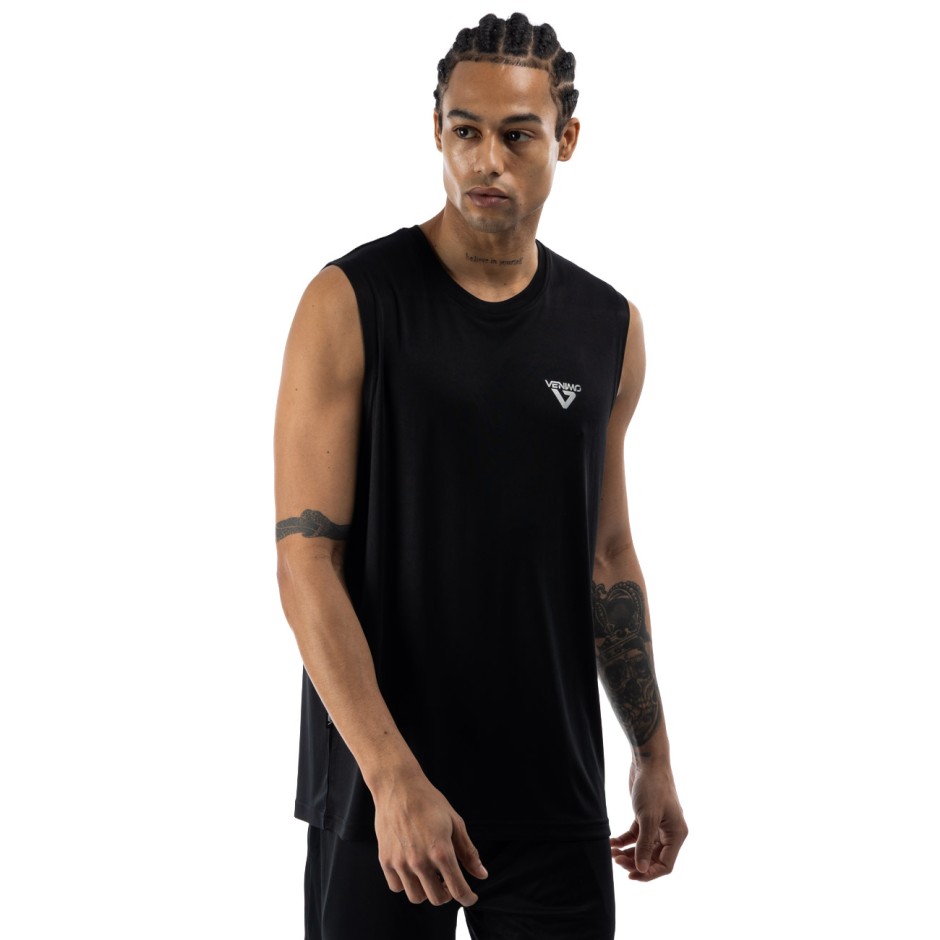 Ανδρική Αμάνικη Μπλούζα Προπόνησης Μαύρη - VENIMO