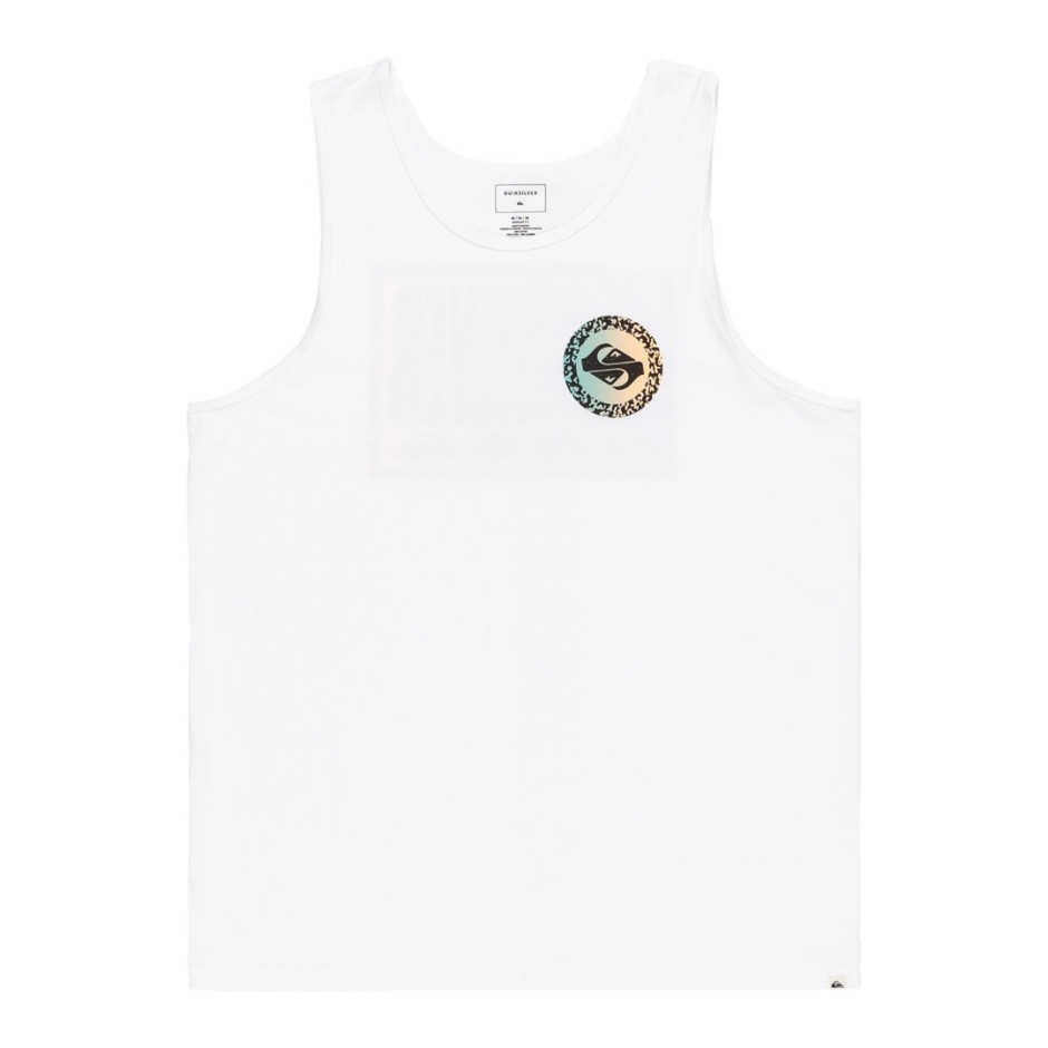 Quiksilver Long Fade Λευκό - Ανδρική Αμάνικη Μπλούζα
