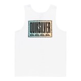 Quiksilver Long Fade Λευκό - Ανδρική Αμάνικη Μπλούζα Εικόνα 4