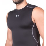 UNDER ARMOUR HEATGEAR SLEEVELESS 1257469-001 Black Image 1