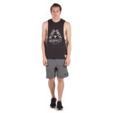 UNDER ARMOUR PROJECT ROCK BLOOD SWEAT RESPE SLEEVELESS 1346097-001 Μαύρο