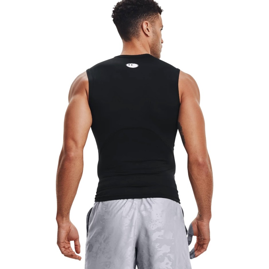 Ανδρική Αμάνικη Μπλούζα Προπόνησης Μαύρη - Under Armour HeatGear