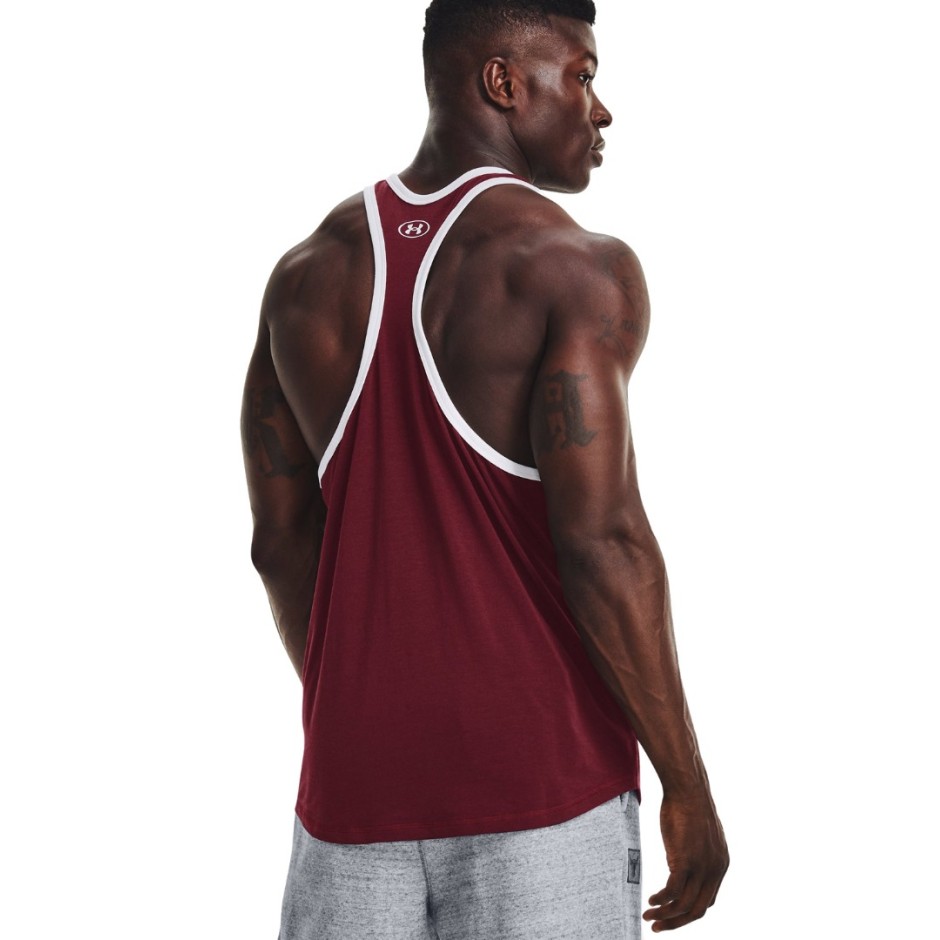 UNDER ARMOUR PROJECT ROCK OUTLAW MANA TANK 1367120-626 Red