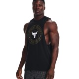 UNDER ARMOUR PROJECT ROCK HARDEST WORKER TNK 1370492-001 Black Image 